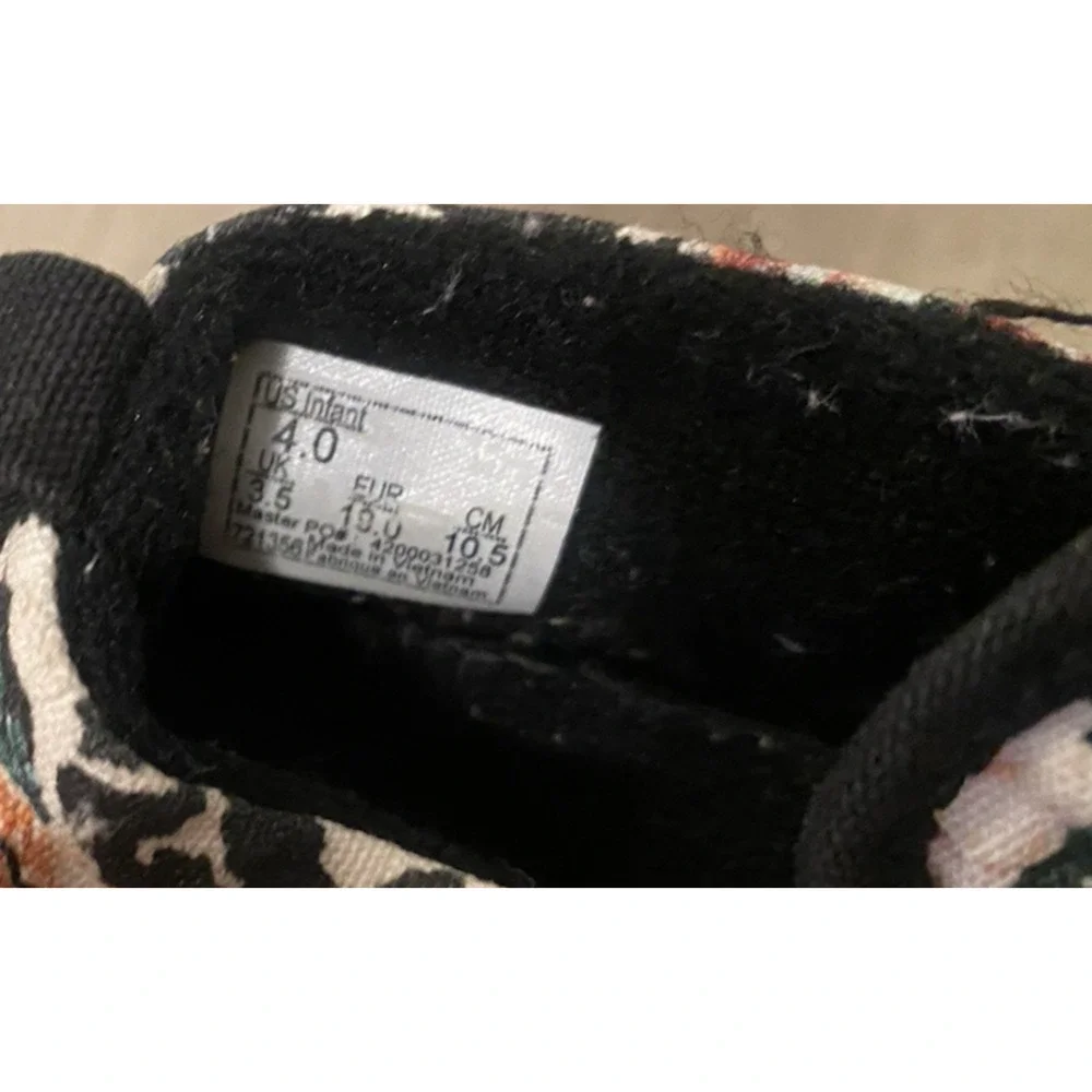 Vans‎ Infant Slip-On V Crib Leopard Floral Hook & Loop Size US 4 Infant Shoes